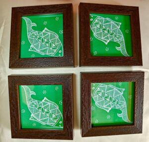 tea coasters set of 4