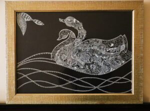 swan wall art