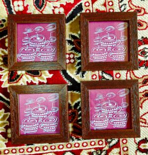 tea coasters set of 4