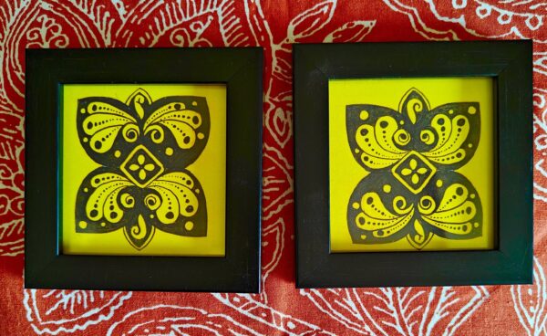 tea coasters set of 2