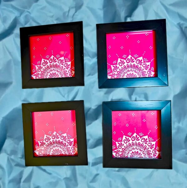 tea coasters set of 4