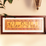wooden name plate