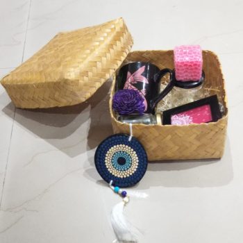 bamboo basket hamper